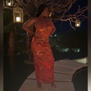 Rat and Boa sequin maxi dress